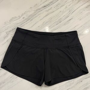 Lululemon Black Speed Up Shorts 4” inseam